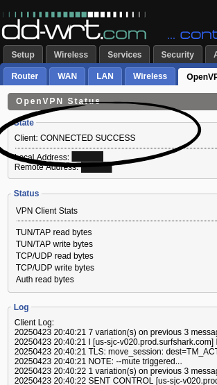 DD-WRT VPN Gateway
